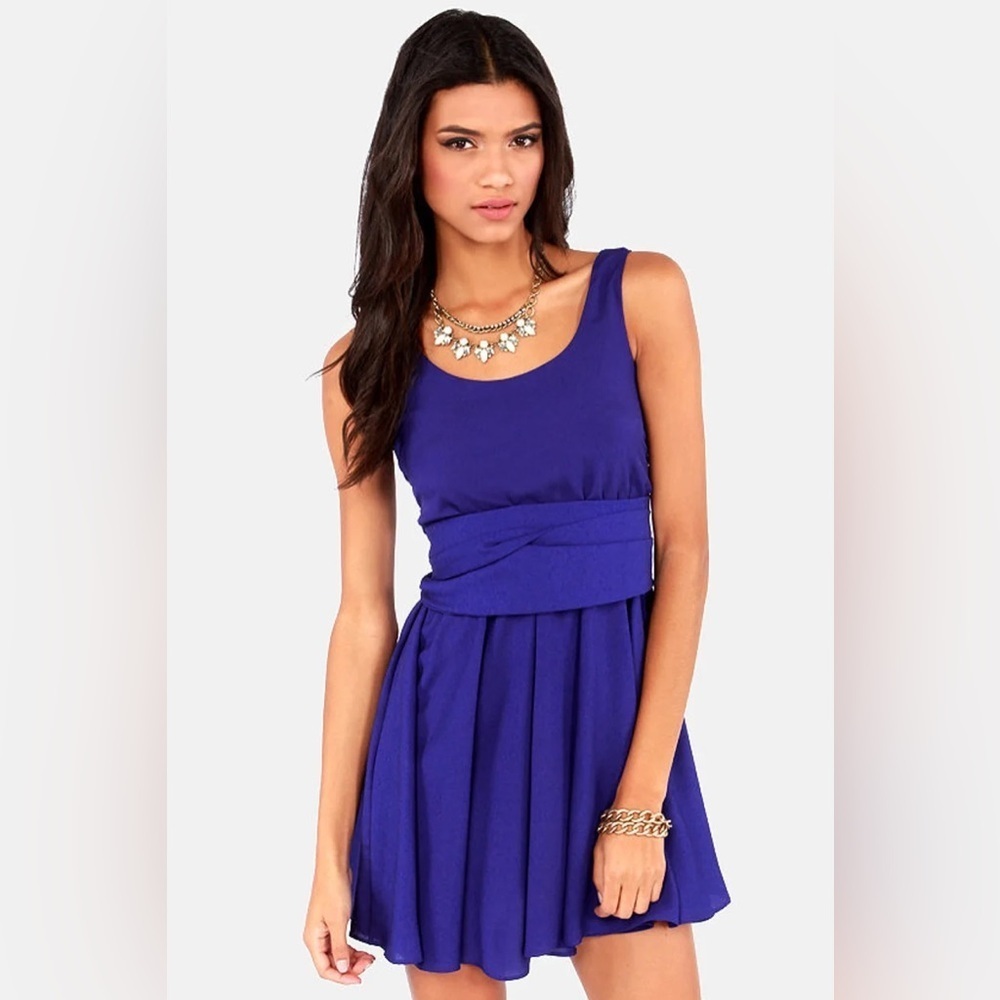 Blue Sleeveless Dress